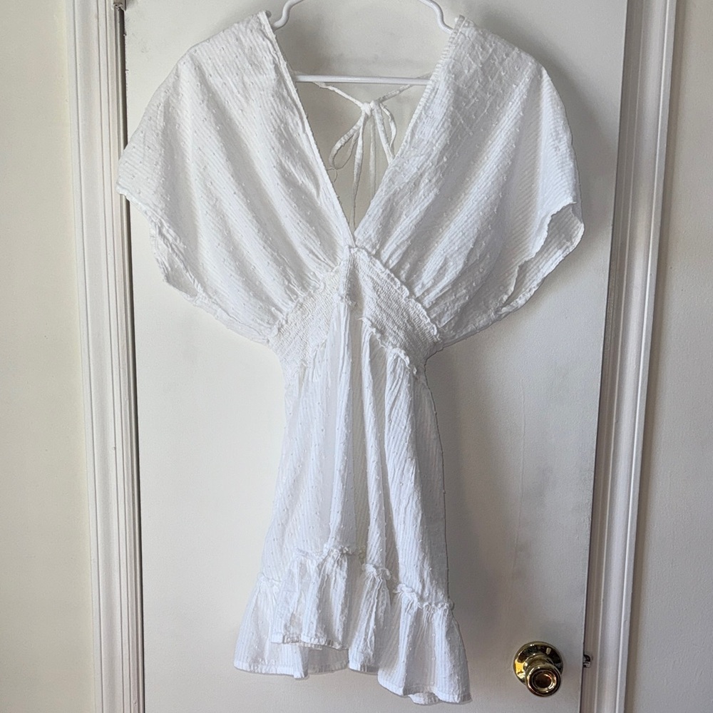 White Women's Swim Coverup